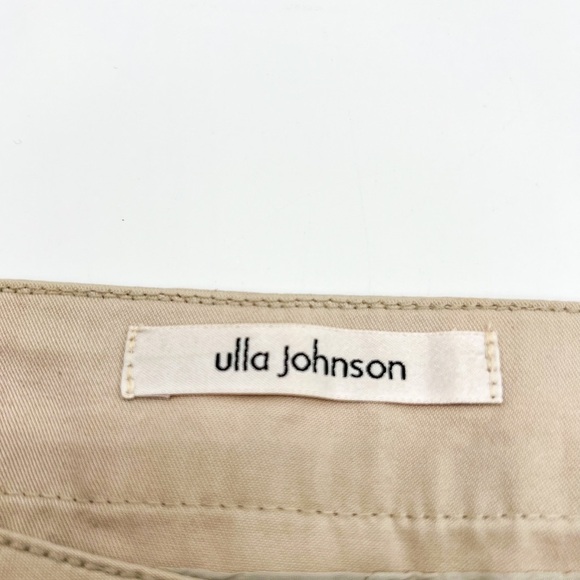 ULLA JOHNSON Khaki Cuffed Button
Flap Pockets Cotton Shorts size 4 - Picture 5 of 7